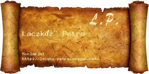 Laczkó Petra névjegykártya