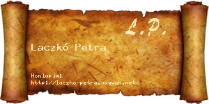 Laczkó Petra névjegykártya