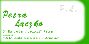 petra laczko business card